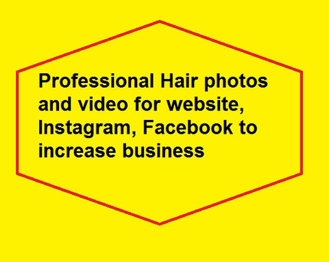 Professional Hair photos and video for website, Instagram, Facebook to increase business