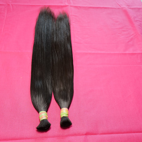 Straight Bulk hair 32" inches 1 bundle