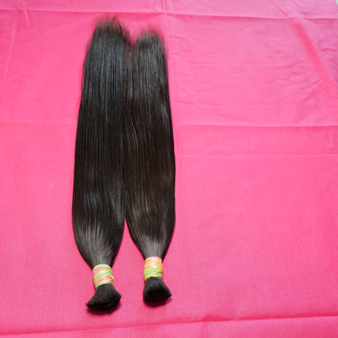 Straight Bulk hair 20" inches 1 bundle