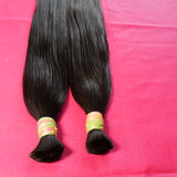 Straight Bulk hair 10" inches 1 bundle