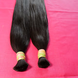 Straight Bulk hair 14" inches 1 bundle