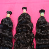 Wavy Bulk hair 10" inches 1 bundle