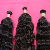 Wavy Bulk hair 14" inches 1 bundle