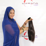 Straight Bulk hair 12" inches 1 bundle