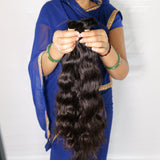 Wavy Bulk hair 12" inches 1 bundle