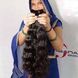 Wavy Bulk hair 24" inches 1 bundle