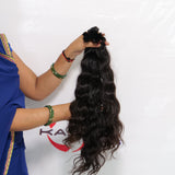 Wavy Bulk hair 26" inches 1 bundle