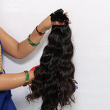 Wavy Bulk hair 12" inches 1 bundle